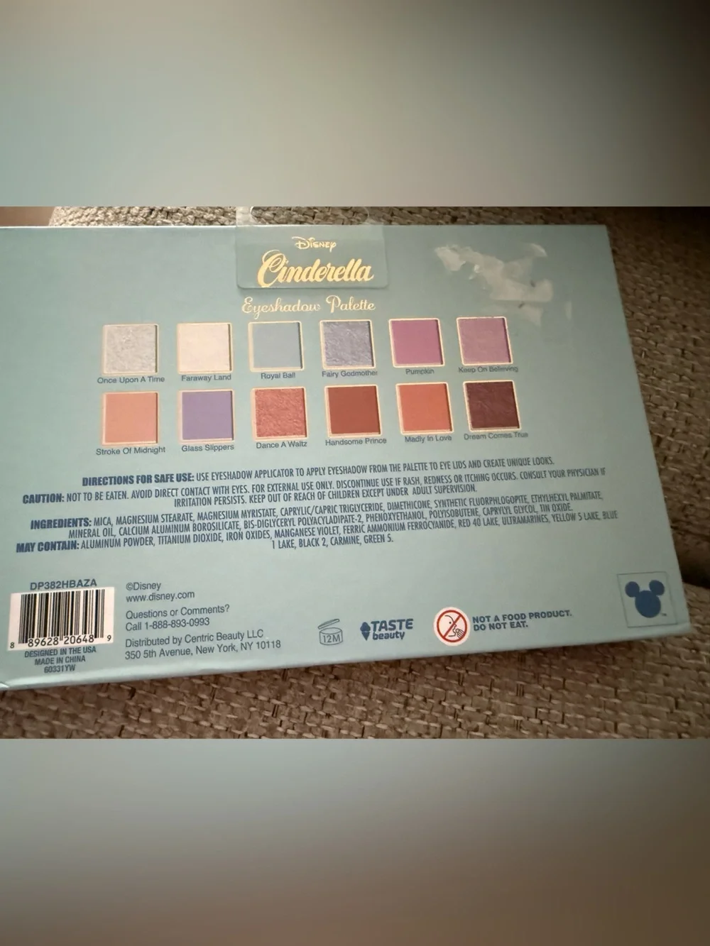 🌸NEW🌸 Disney Cinderella Floral Cosmetic Eye Shadow Palette.